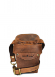 Vintage Friseur Gürteltasche vintage brown Leder